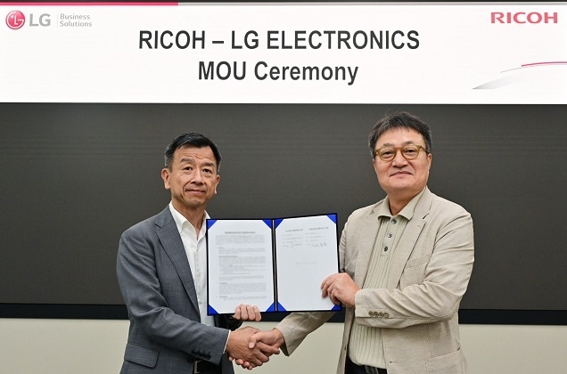 “글로벌 오피스 솔루션 기업 리코(Ricoh)와 맞손” LG전자, 글로벌 B2B 경쟁력 확대한다